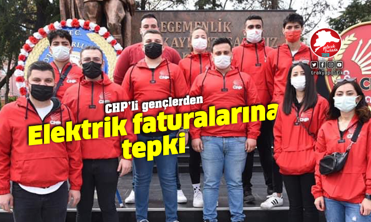 CHP’li Gençler ’den elektrik faturalarına tepki