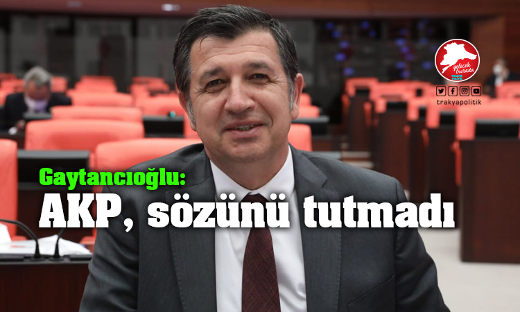 Gaytancıoğlu: “AKP söz verdiği stadı unuttu biz unutmadık”