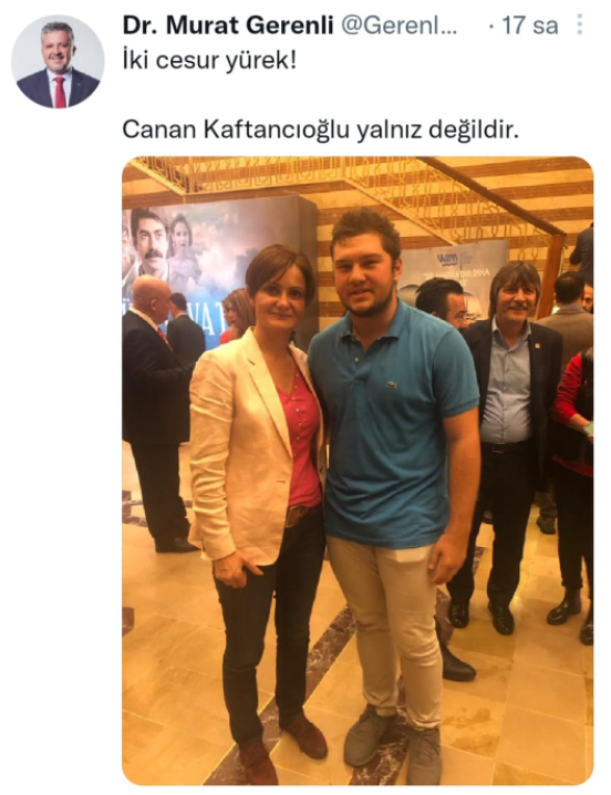Lüleburgaz Belediye Başkanı Murat Gerenli'nin Kaftancıoğlu mesajı