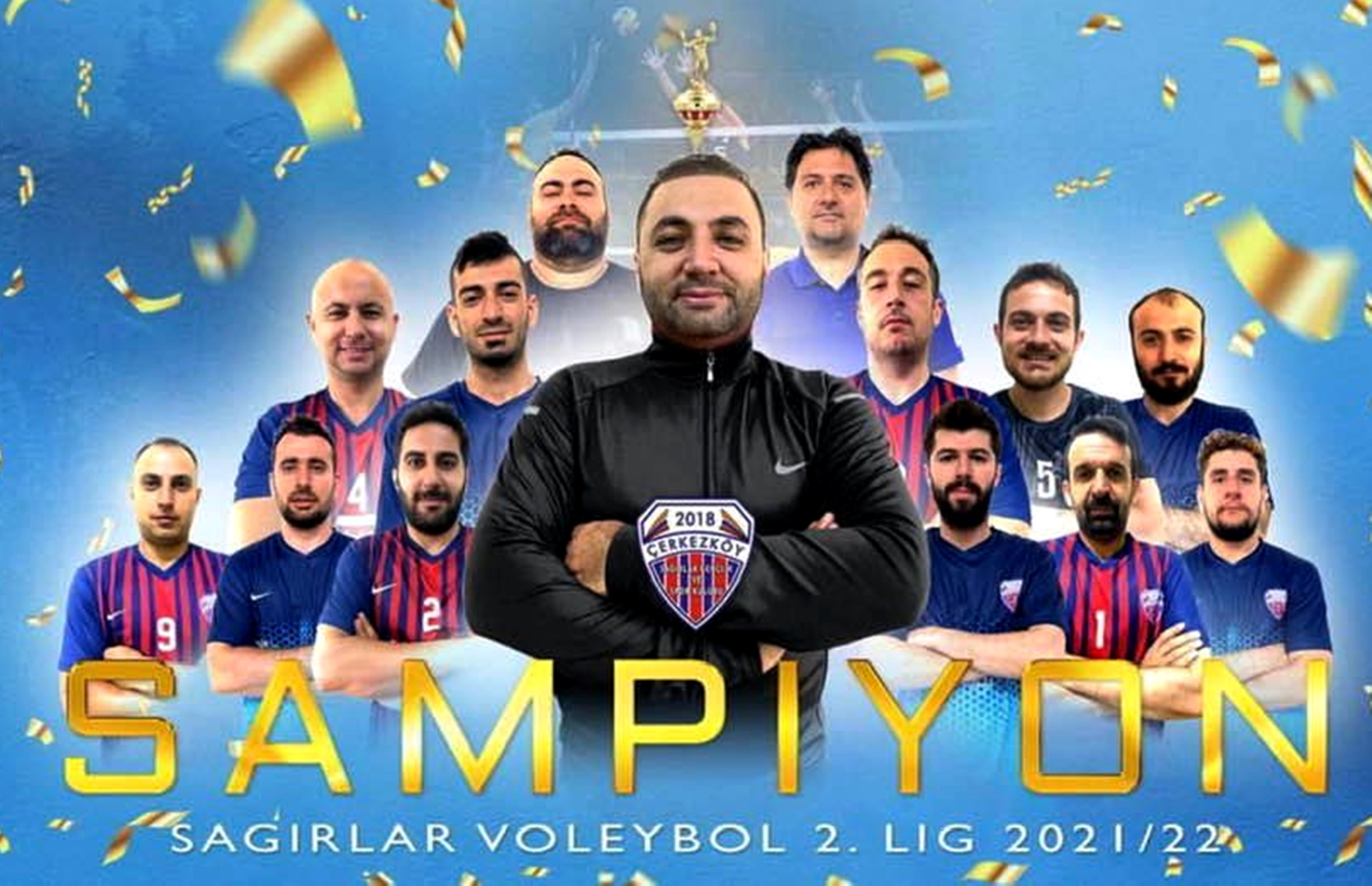 Çerkezköy Belediyesi İşitme Engelliler Voleybol Takımı namağlup şampiyon oldu