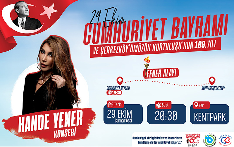 Çerkezköy’de Hande Yener rüzgarı esecek