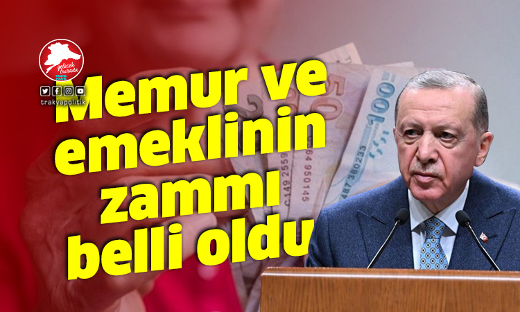 Erdoğan, memur ve emekli ek zam oranını açıkladı