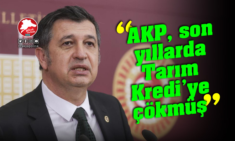 Gaytancıoğlu: “AKP, son yıllarda Tarım Kredi’ye çökmüş”