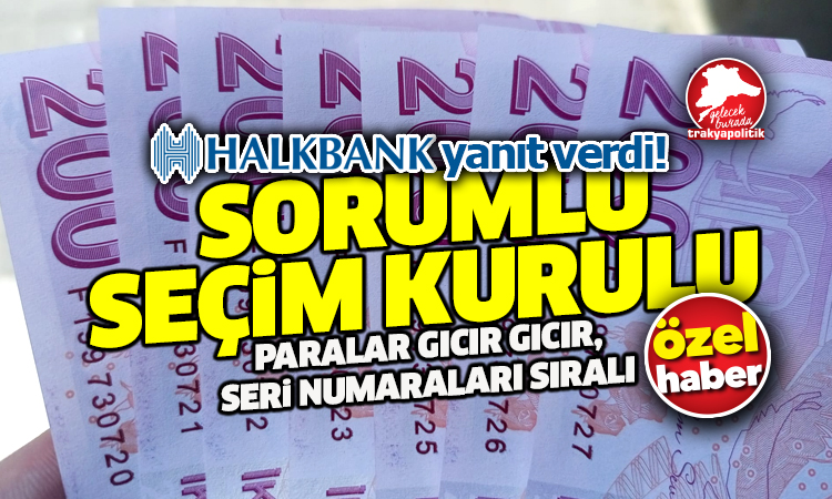 Halkbank “Seçim Kurulu”nu işaret etti