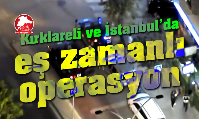 İstanbul ve Kırklareli’nde eş zamanlı operasyon: 20 gözaltı