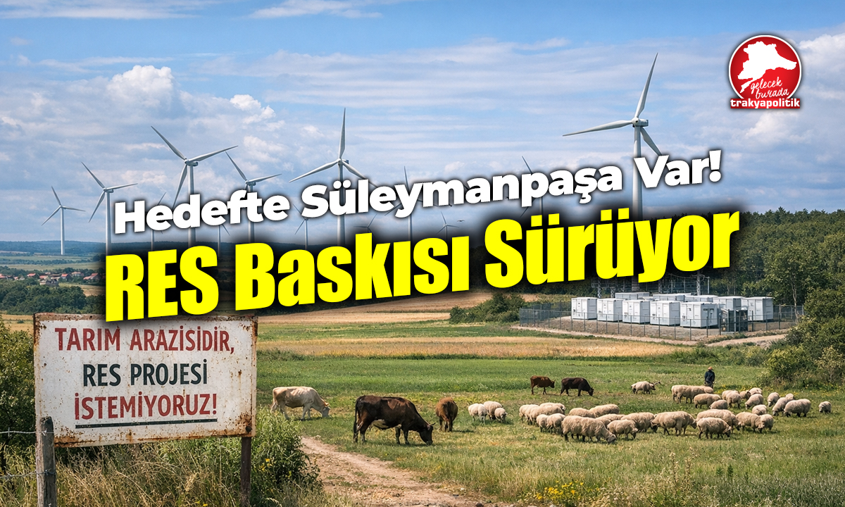 Tarım, mera, orman hattında “depolamalı RES” baskısı: Süleymanpaşa’da 14 türbinlik proje ÇED gündeminde