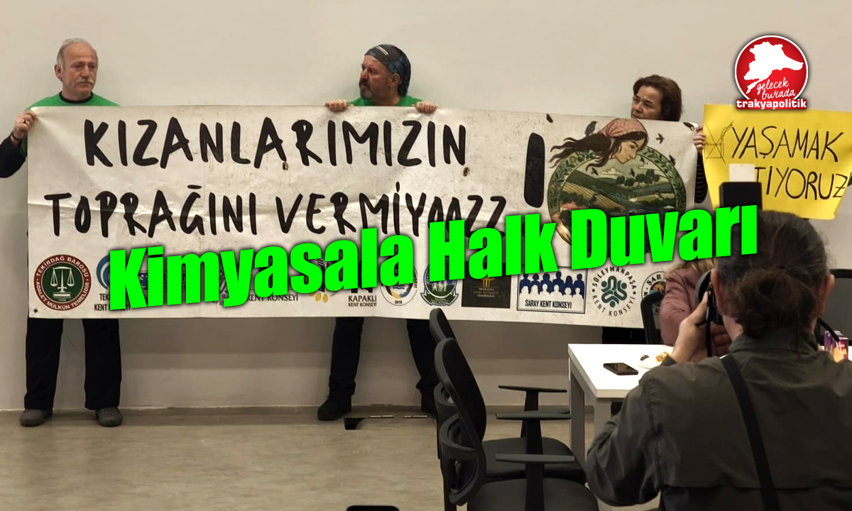 Marmaraereğlisi’nde Kimyasala Halk Duvarı