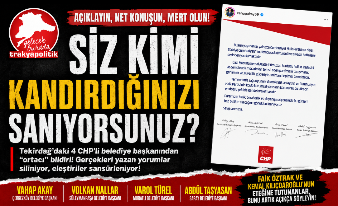 SİZ KİMİ KANDIRDIĞINIZI SANIYORSUNUZ?