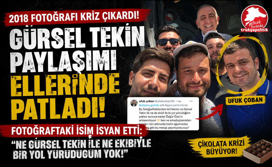 GÜRSEL TEKİN PAYLAŞIMI ELLERİNDE PATLADI: FOTOĞRAFTAKİ İSİM İSYAN ETTİ