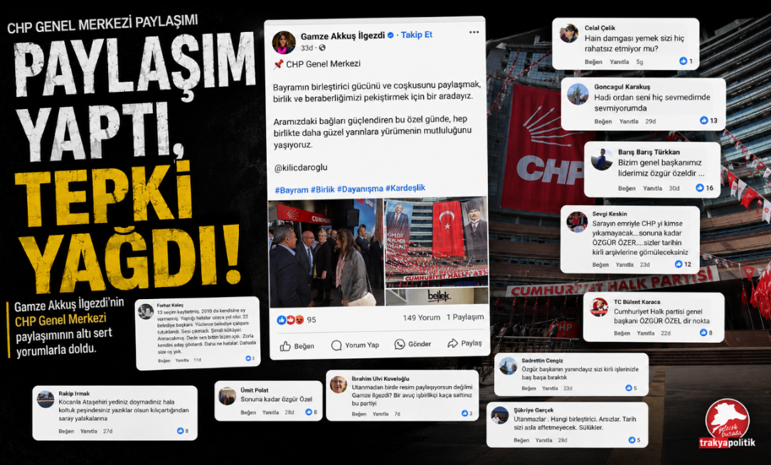 CHP Genel Merkezi Fotoğrafının Altı Karıştı: İlgezdi Ailesine Tepki Yağdı