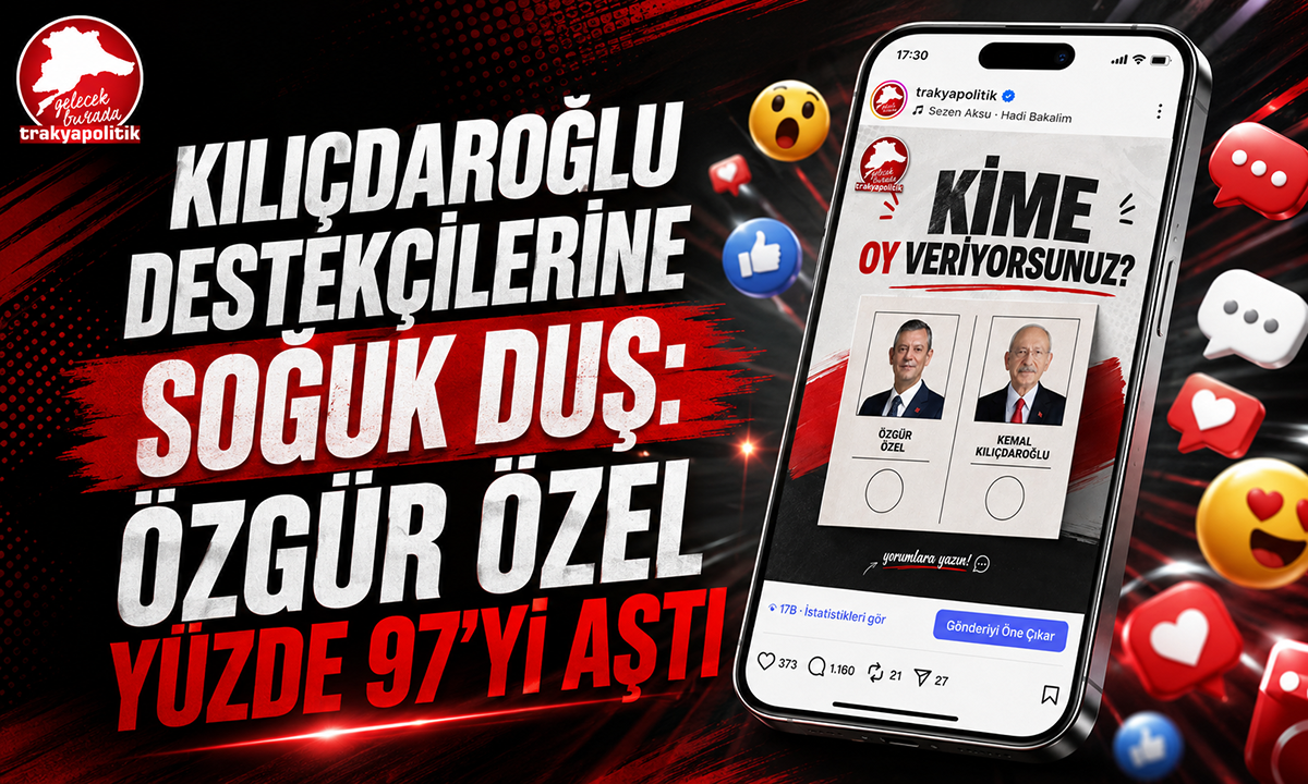 KILIÇDAROĞLU DESTEKÇİLERİNE SOĞUK DUŞ: ÖZGÜR ÖZEL YÜZDE 97’Yİ AŞTI