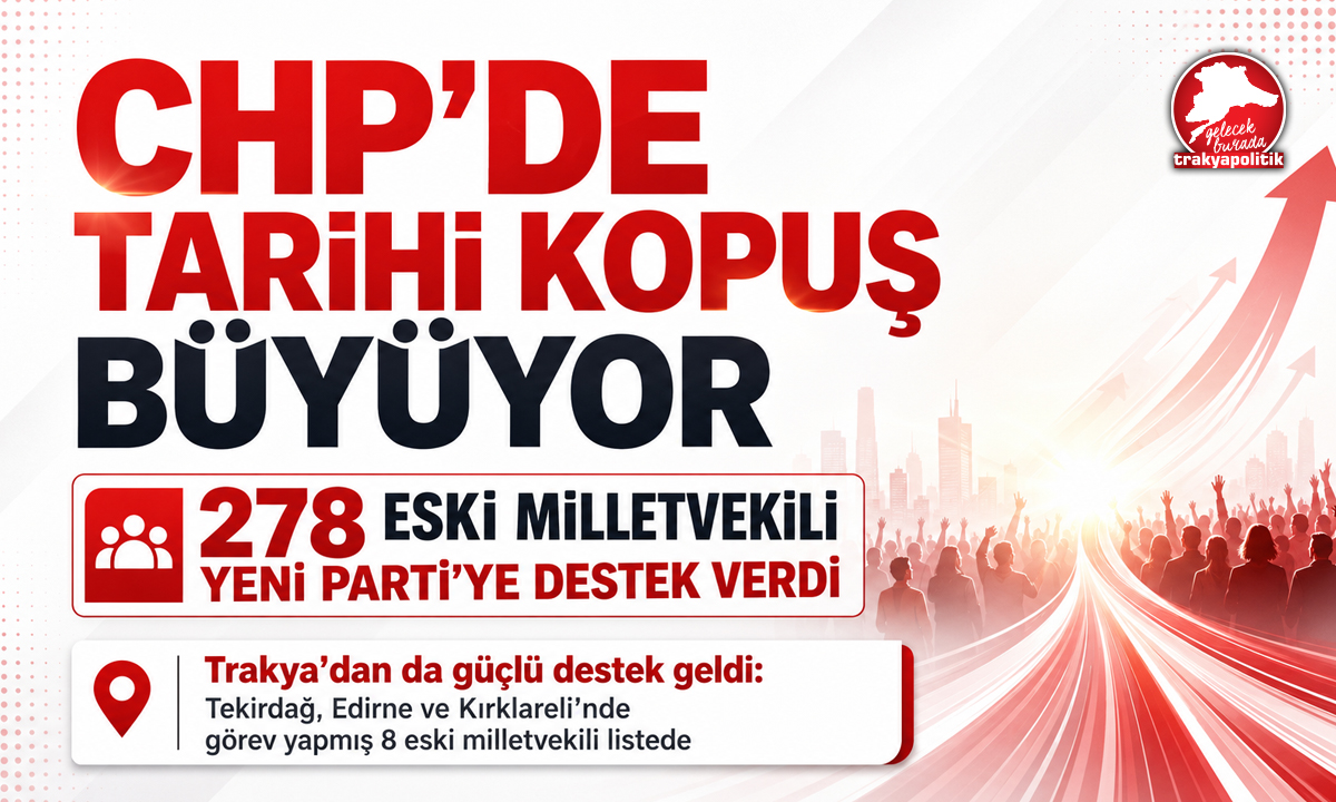 CHP’DE TARİHİ KOPUŞ BÜYÜYOR: ESKİ MİLLETVEKİLLERİ DE YENİ PARTİ’YE DESTEK VERDİ