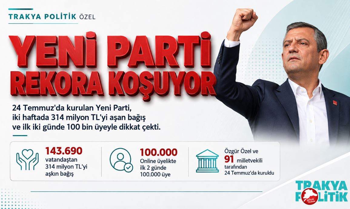 YENİ PARTİ REKORA KOŞUYOR
