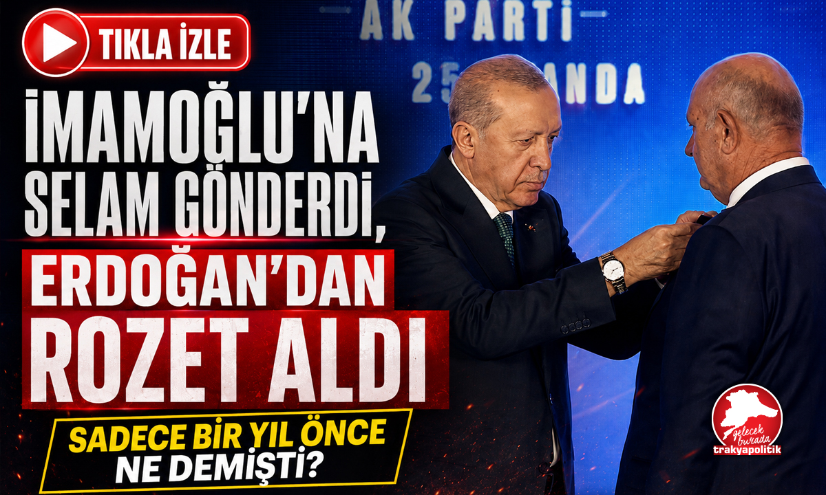 İMAMOĞLU’NA SELAM GÖNDERDİ, ERDOĞAN’DAN ROZET ALDI