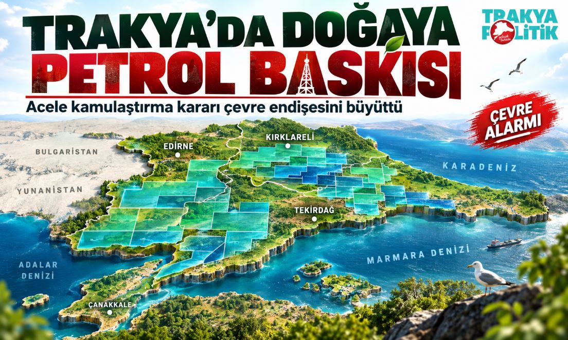 TRAKYA’NIN TOPRAĞI VE SUYU PETROL UĞRUNA RİSKE ATILAMAZ!