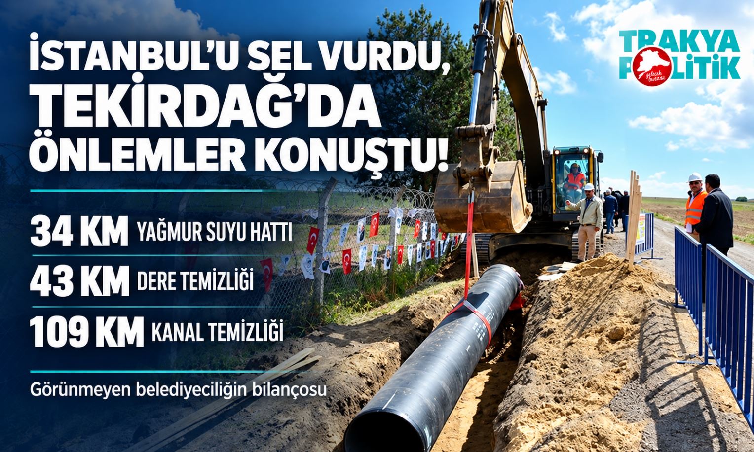 İSTANBUL’U SEL VURDU, TEKİRDAĞ’DA ÖNLEMLER KONUŞTU!