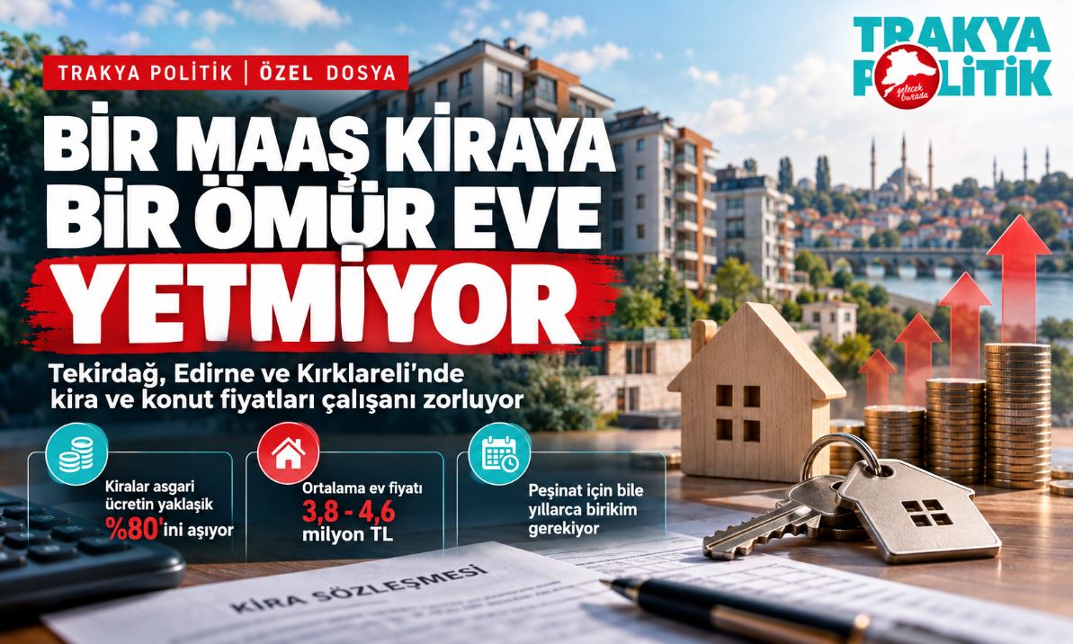 TRAKYA’DA BİR MAAŞ KİRAYA, BİR ÖMÜR EV ALMAYA YETMİYOR!